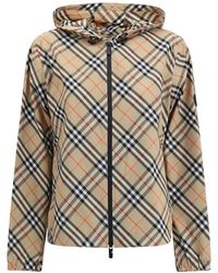 Burberry - Archivio Check Waterproof Jacket - Lyst