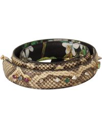 Dolce & Gabbana - Elegant Python Leather Shoulder Strap - Lyst