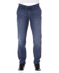 Trussardi - Sleek Cotton Denim With Classic Fixings - Lyst