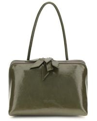 The Attico - Bicolor Calf Leather Bos Taurus Shoulder Bag - Lyst