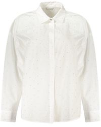 Guess - White Cotton Shirt - Lyst