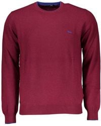Harmont & Blaine - Chic Crew Neck Sweater With Contrast Details - Lyst