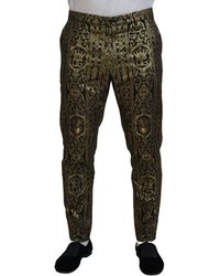 Dolce & Gabbana - Elegant Jacquard Evening Pants - Lyst