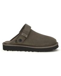 UGG - Brown Calf Leather Bos Taurus Mules - Lyst