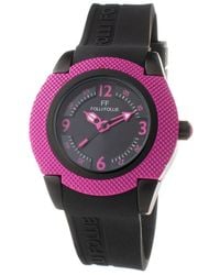 Folli Follie - Black Silicone Watch - Lyst