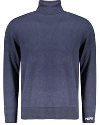 Pepe Jeans - Cotton Sweater With Ribbed Detailing - Lyst