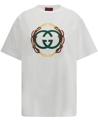 Gucci - White Cotton T - Lyst