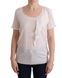 Marghi Ló - White 100% Lana Wool Top Blouse T - Lyst