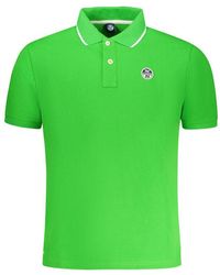 North Sails - Green Cotton Men Polo Shirt - Lyst