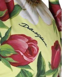 Dolce & Gabbana - Yellow Floral Halter Nylon Beachwear Bikini Top - Lyst