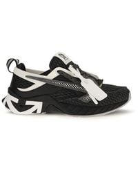 Off-White c/o Virgil Abloh - Black Polyester Athletic Sneakers - Eu39/us6 - Lyst