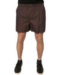 Dolce & Gabbana - Cotton Blend Mid Waist Shorts - Lyst