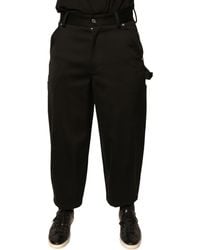 Dolce & Gabbana - Cotton Mid Waist Cropped Pants - Lyst