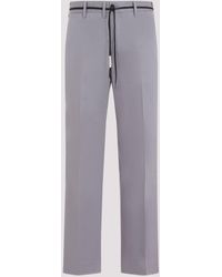 Marni - Mercury Grey Cotton Chino Pants - Lyst