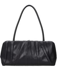 Jil Sander - Black Leather Shoulder Bag - Lyst