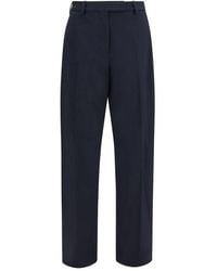THE LATEST - Blue Polyester Dress Pants - Lyst