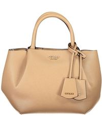 Guess - Beige Polyurethane 's Bag - Lyst