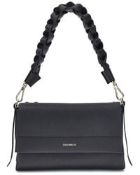 Coccinelle - Black Calf Leather Bos Taurus Shoulder Bag - Lyst
