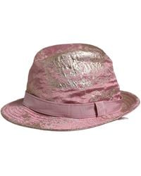 Dolce & Gabbana - Metallic Jacquard Pattern Bucket Capello Hat - Lyst