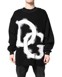 Dolce & Gabbana - Dg Logo Knit Sweater - Lyst