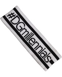 Dolce & Gabbana - White Wool Knit #dgmillennials Head Band One Size Hat - Lyst