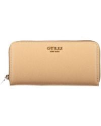 Guess - Beige Polyurethane 's Wallet - Lyst