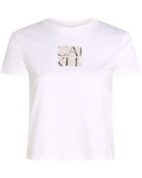 Calvin Klein - White Cotton Rigenerato Tops & T - Lyst