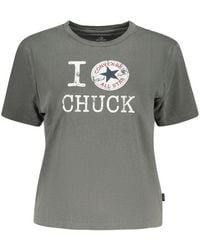 Converse - Grey Cotton 's T - Lyst