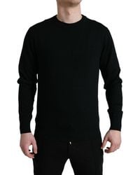 Dolce & Gabbana - Wool Round Neck Pullover Sweater - Lyst