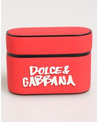 Dolce & Gabbana - Pvc Dg Logo Embossed Flip Holder Airpods Case Polycarbonate Tu Accessory - Lyst