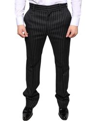 Dolce & Gabbana - Stripes Skinny Dress Pants - Lyst