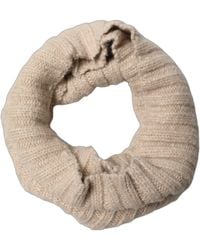 Dolce & Gabbana - Light Beige Ribbed Knit Neck Warmer Scarf - Lyst
