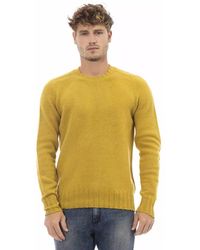 Alpha Studio - Elegant Wool Crewneck Sweater For - Lyst