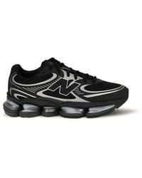 New Balance - Black Fabric Athletic Sneakers - Lyst