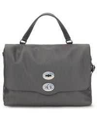 Zanellato - Gray Calf Leather Bos Taurus Shoulder Bag - Lyst