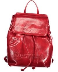 Desigual - Red Polyurethane 's Mini Backpack - Lyst