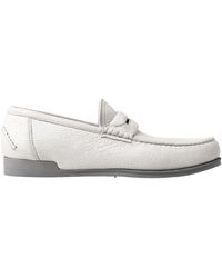 Dolce & Gabbana - Light Leather Loafer Slip On Mocassin Shoes - Lyst