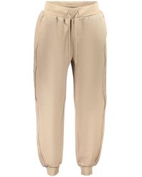 Guess - Beige Lyocell S Trousers - Lyst