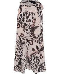 Trussardi - Pink Polyester Skirt - Lyst
