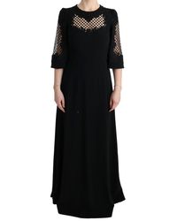 Dolce & Gabbana - Maxi Dress Evening Silk - Lyst