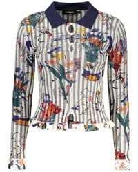Desigual - White Viscose 's Sweater - Lyst