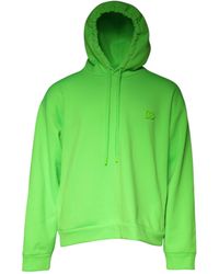 Dolce & Gabbana - Green Logo Hooded Pullover Men Sweatshirt Sweater - Lyst