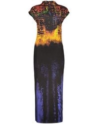 Desigual - Black Viscosa Dress - Lyst
