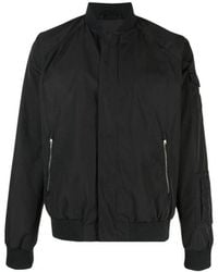 Herno - Black Polyester Bomber - Lyst