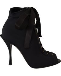Dolce & Gabbana - Stretch Jersey Booties - Lyst