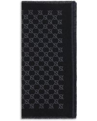 Gucci - Black Wool Oves Aries Foulard - Lyst