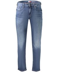 Tommy Hilfiger - Blue Cotton Slim Fit Jeans - Lyst
