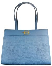 Baldinini - Light Blue Leather Di Calfskin Shoulder Bag - Lyst
