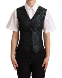 Dolce & Gabbana - Enchanting Jacquard Floral Waistcoat - Lyst