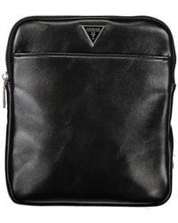 Guess - Sleek Black Shoulder Bag With Adjustable Strap - Lyst